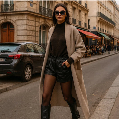 Collant Polaire Transparent – Élégance & Chaleur