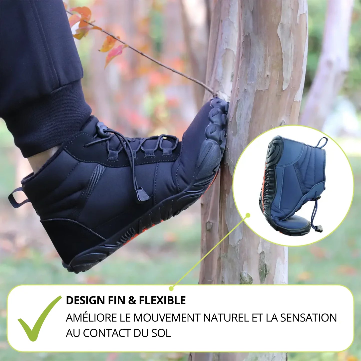THERA™ – Chaussures pieds nus d'hiver