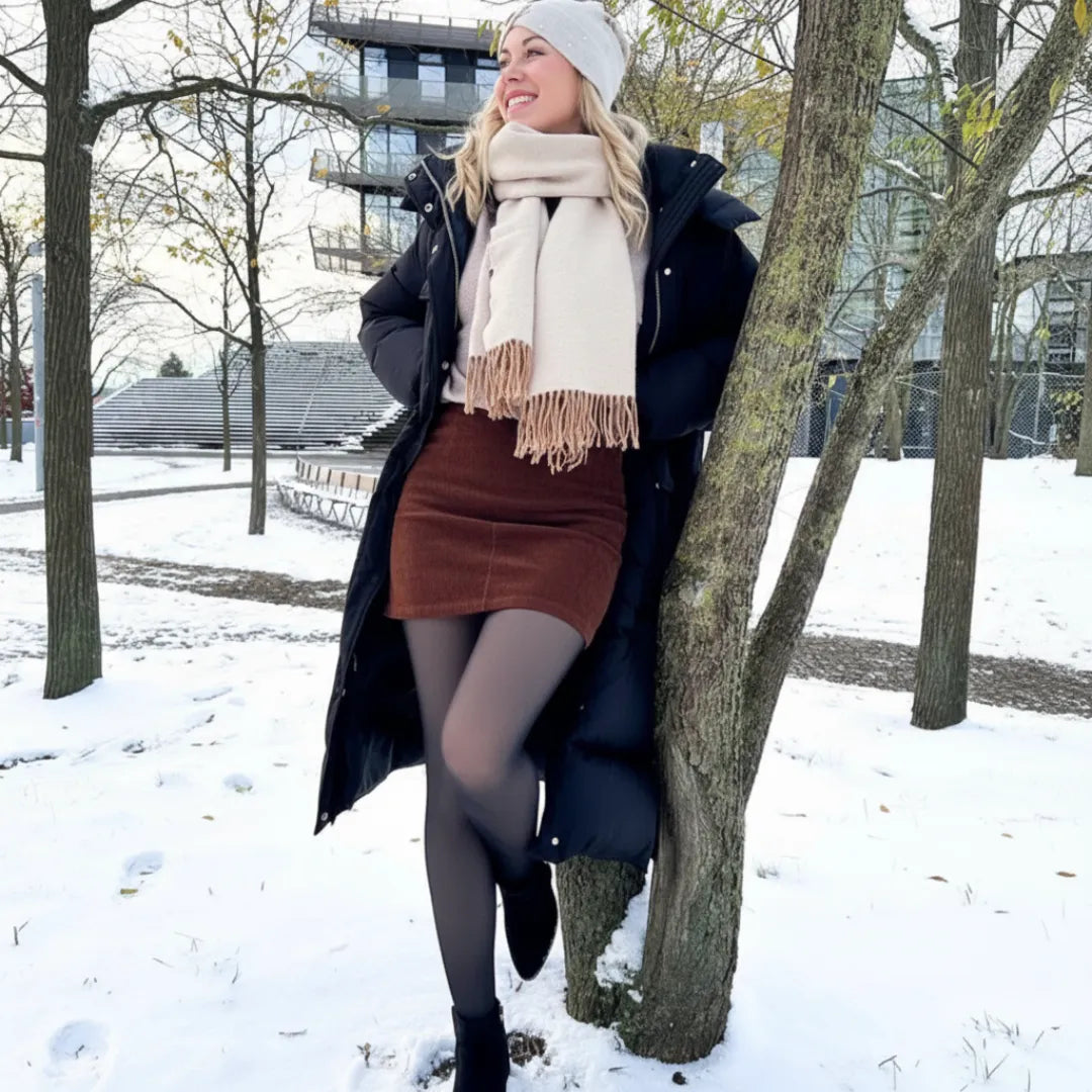 Collant Polaire Transparent – Élégance & Chaleur