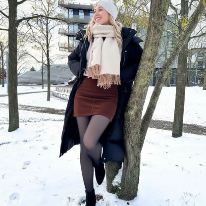 Collant Polaire Transparent – Élégance & Chaleur